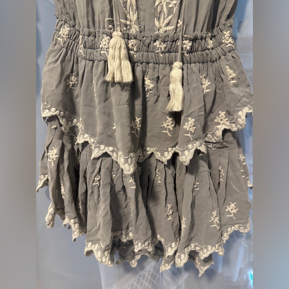 LoveShackFancy Dress Floral Embroidered Dress Small - Picture 3 of 9